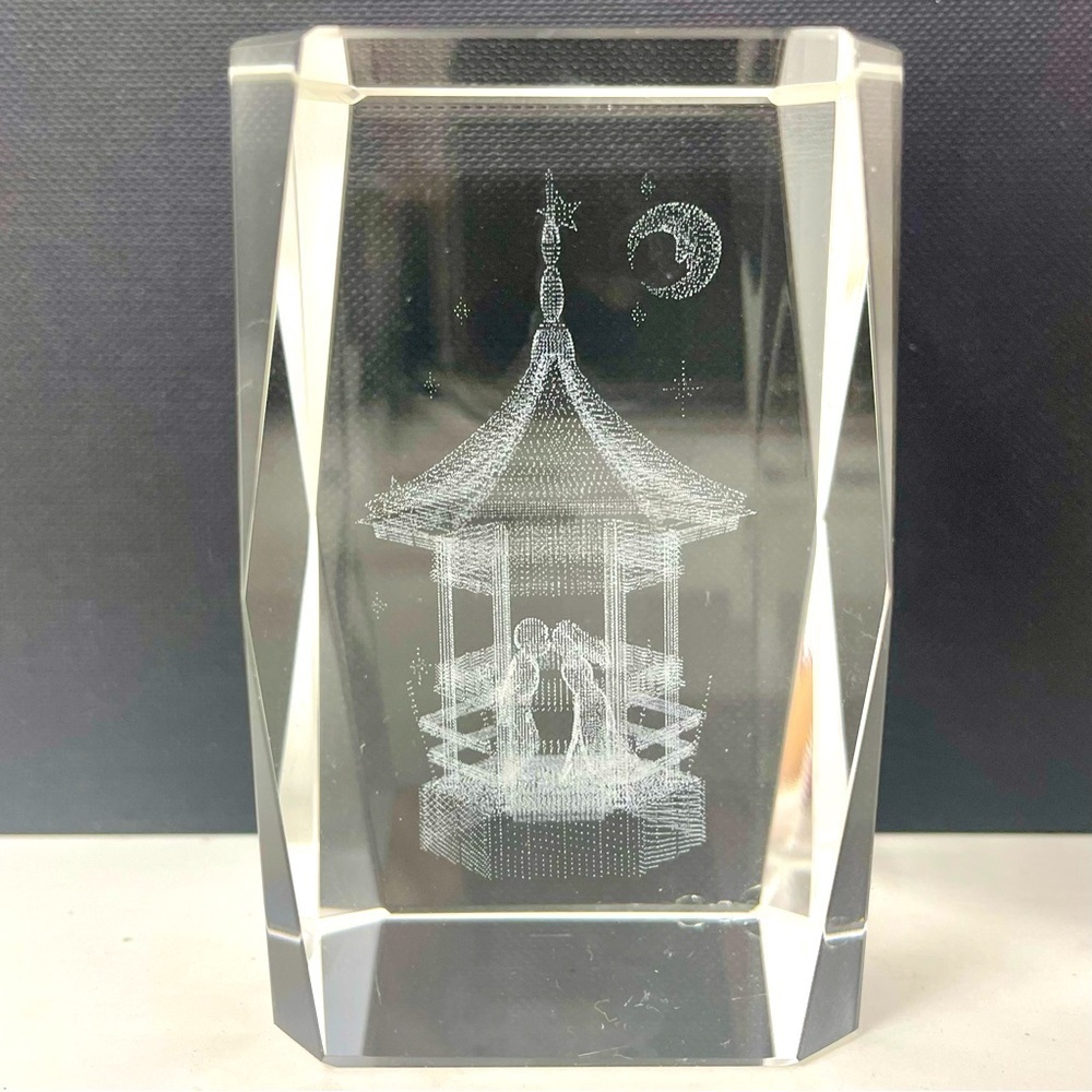 Laser cut paperweight wedding gazebo paperweight